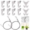 Mardatt 12 Pcs Heavy Duty Drop Ceiling Hooks and Hanging