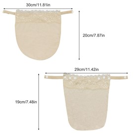6 Stücke Lady Spitzen Clip-On-BH-Einsätze, Clip-on Mock Camisole BH Einsatz Overlay Panel Weste, 2 Stile Damen Spitze Mock Snap Anti Peep Unsichtbares Dekolleté Cover Up für Lady Privacy, 3 Farben