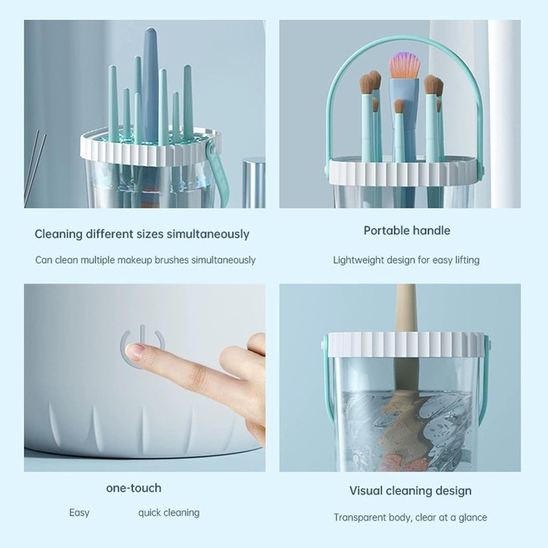 Máquina De Limpieza Limpiador De Brochas De Maquillaje De Modo