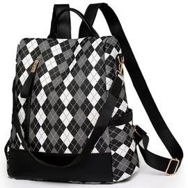 JSNOM Women's Backpack Elegant Waterproof Backpack Women's Casual Small Daypack for University School Work Shopping (Black), black