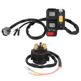 M MATI Handlebar & Starter Relay Switch for Honda Recon 250 ES TRX250TE 2002 2003 2004 Electric Shift 35020-HM8-A50 35850-HM8-A41