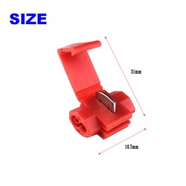 CEEYSEE Pack of 50 Wire Connector Set, Connection Terminals, Quick Disconnectors, Crimp Junction Connectors, Assortment Kit (DXJ2H)