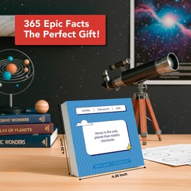 2026 Epic Facts Daily Desktop Calendar | Day To Day Tear Off Calendar with 365 Interesting Mental Floss Facts for Everyday of the Year, Fun Box Calendar Gift For Men or Women, Christmas Stocking Stuffer Gift for Home or Office