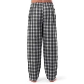 Joseph Abboud Men's Woven Sleep Pajama Lounge Pants, Black Plaid, X-Large