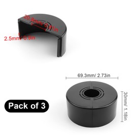 3 Pieces Radiator Pipe Rosettes, AMONENZ Threaded Rosette 3 Sizes Adjustable Cover Rosette Diameter 20/25/33 mm for Rain Shower Faucets, Faucet Decoration