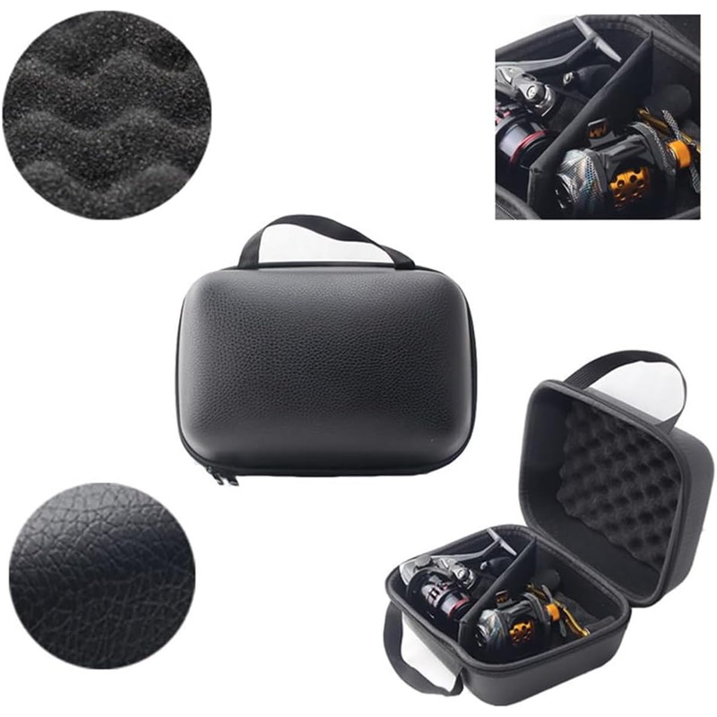 AIMALL Fishing Reel Storage Case with Shockproof Protection - Water-Resistant,