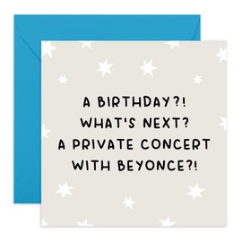 Funny Birthday Card – " Private Concert with Beyoncé" – Fun Presents for Friends, Colleagues, Besties, BFF, Sister, In Laws, Coworkers, Family & Beyoncé Fans - Comes with Fun Stickers