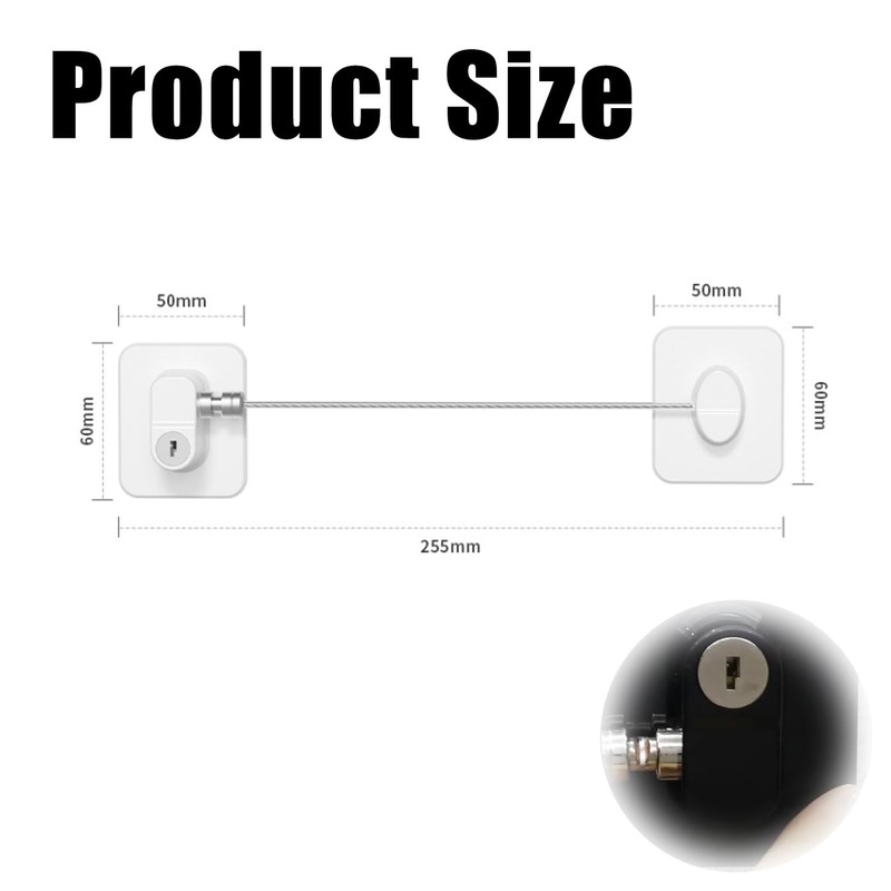 2 Pcs Fridge Lock - Safety Locks for Refrigerator and