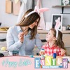 Happy Easter & Hello Spring Wood Decorations Sign -13" Rabbits