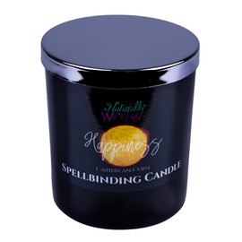Naturally Wicked Spellbinding Fröhlichkeit Kerze | Freudezauberkerze Mit Citrinkristall & Holzdocht | Handgefertigte Duftkerze Für Mehr Freude & Entspannung