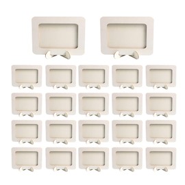 24Pcs Wooden Picture Frames Unfinished Natural Wood Frame, DIY Wood Picture Frames Children's Picture Frame Creativity Photo Frame for Children's Birthday Gifts (16.5cm*13.5cm)