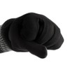 Dockers Men's Striped Cuff Gloves, Black, Large