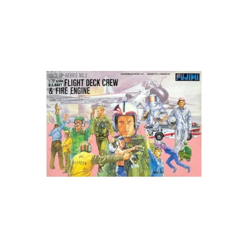 Fujimi 1/72 Modern US Navy Flight Deck Crew and Fire