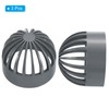 PATIKIL 75mm ID Atrium Drain Grate Cover, 3 Pack Round