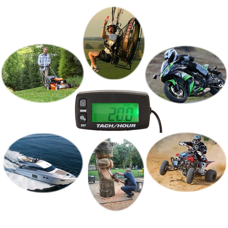 Digital Tachometer, Motorcycle, Engine Tachometer, Easy to Wear and Highly