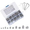 Set of 290 Grub Screws Stainless Steel Cone Tip Hex