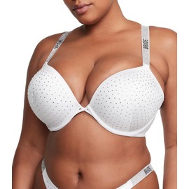 Victoria's Secret Shine Strap Bombshell Push-Up Bikini Top White
