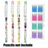 Lopenle 12 Packs Stackable Pencil Refills Non Sharpening Pencil Nibs