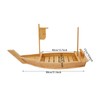 Sushi Boat Serving Tray, 31.5 Inch Large Size Bamboo Sushi