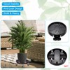 PATIKIL Plant Stand with Hidden Wheels, 13 Inch Heavy Planter