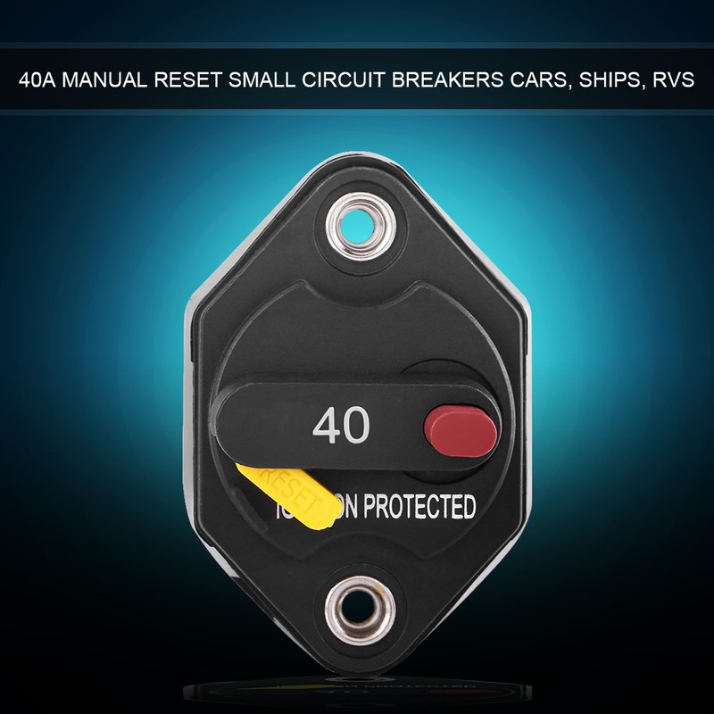 40 Amp Manual Reset Circuit Breaker Switch Car Boat Fuse