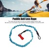 2Pcs Kayak Paddle Leash Nylon Rubber Corrosion Resistant Stretchable Anti