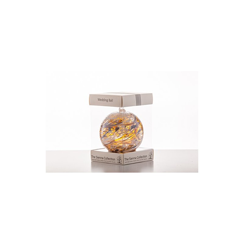Wedding Gift Friendship Ball, 10cm, gold, gift boxed with ribbon