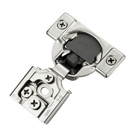 60 Pack 30 Pairs 5/8 inch Overlay Soft Close Hinges for Kitchen Cabinet Hinges Satin Nickel Hidden Hinges Stainless Steel Concealed Hinge self Closing