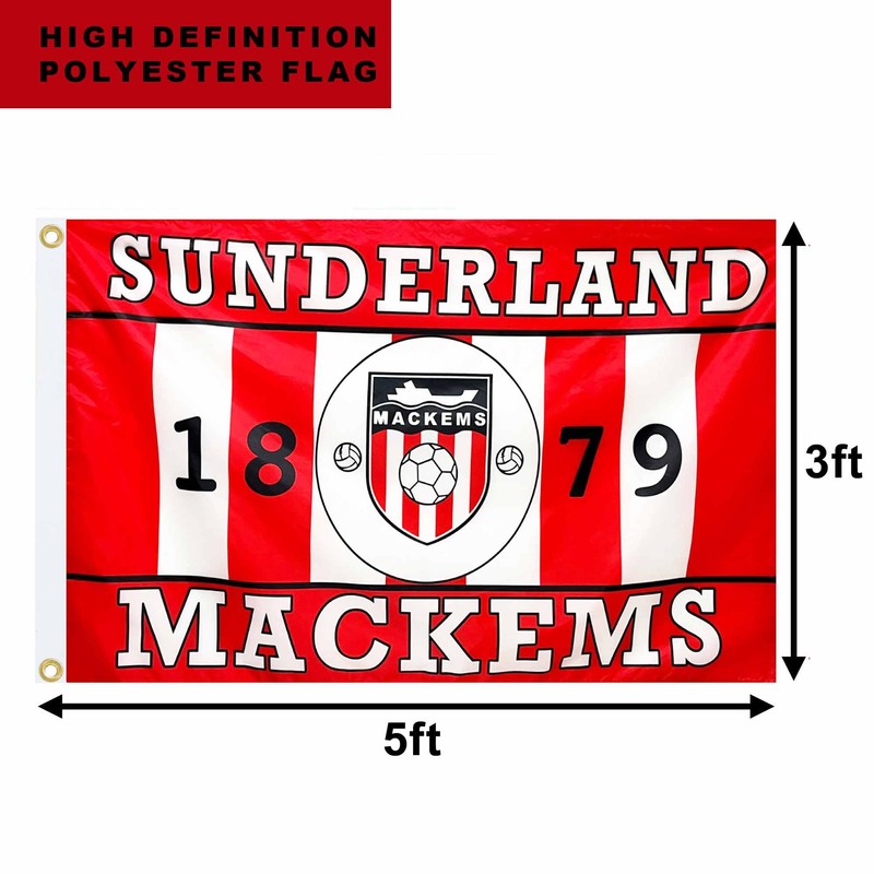 GIFTS 4 ALL Giant Sunderland Fans Flag, 5ft x 3ft