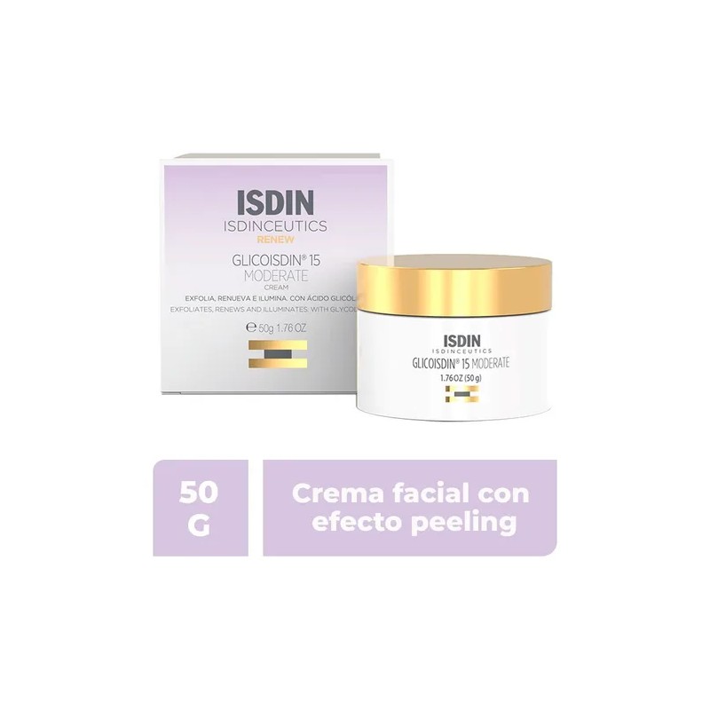 Crema Facial Antiedad 15 Glicoisdin para piel seca de 50mL