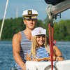 6 Pcs Yacht Captain Hat White Sailor Ship Cap Navy