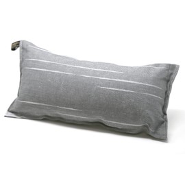 Jokipiin Pellava 1 Sauna Cushion Favourite Pillow Travel Pillow Design: Tiina Dimensions: 40 x 22 cm, Linen/Cotton, Non-Toxic, Ökotex 100, Made in Finland (Grey/White)