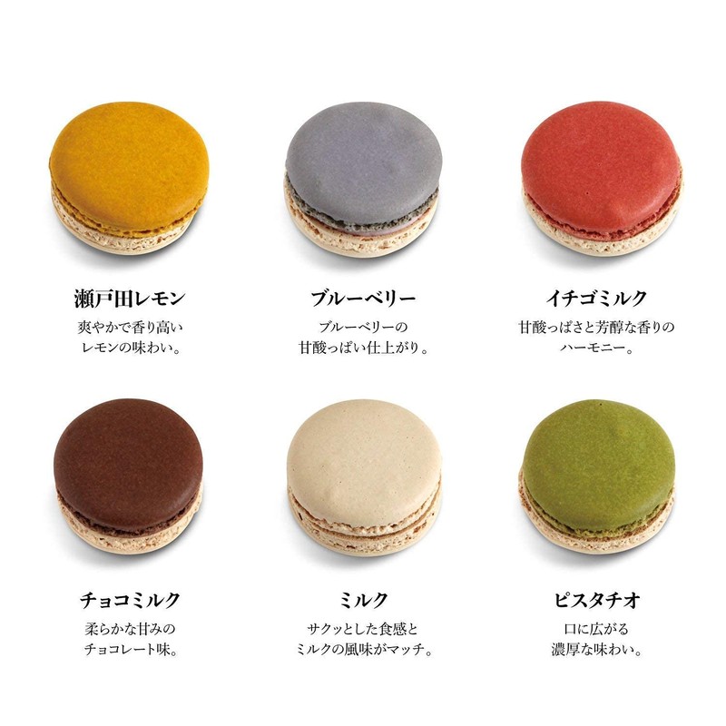 Gramoudys Macaron Set of 6, Storage Type at Room Temperature