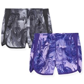 C9 Champion Girls' 2" Woven Running Shorts Gray-Purple