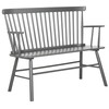Safavieh American Homes Collection Addison Spindle Back Grey Bench