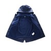 Hiheart Boys Waterproof Rain Jacket Fleece Lined Softshell Coat Navy