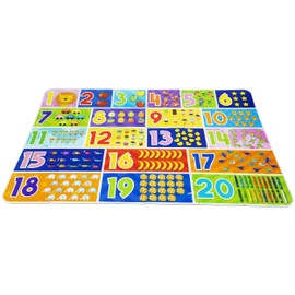 abeec Giant Number Puzzles - Floor Jigsaw Puzzles For Kids - Includes 30 Giant Floor Puzzle Pieces - Educational Toys - Toddler Games - Number Puzzle
