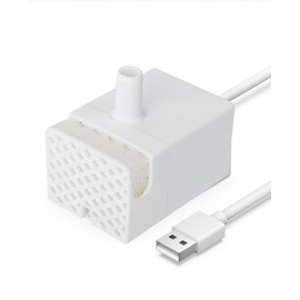 oneisall Replacement Pump for PWF-002-B, Replacement Pump for Dog Water Fountain With Light, Water Fountain for Cats Inside Ultra Quiet Water Pump with 4.9 ft Power Cable