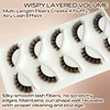 Brown Lashes Strips False Eyelashes D-Curl 12mm Short Fluffy Cat