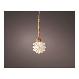 Micro LED Star Diameter 19 x 5 cm with 15 LEDs: Light up your rooms with elegance and warmth. Ideal for festive decorations and cosy environments. Soft and charming shine.