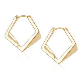Hoop Earrings Silver 925 Earrings Silver 925 for Women Girls Medium Silver Earrings Fashion Huggie Hoop Earrings Silver/Gold, small, Gold-plated, No Gemstone