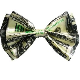 2 Brothers Unlimited Inc MENS WOMENS FASHION MONEY 100 DOLLAR BILL PRE-TIED BOW TIE AND MATCHING SUSPENDERS SET