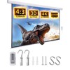 Projector Screen Pull Down 120 Inch Automatic Projector Screen with