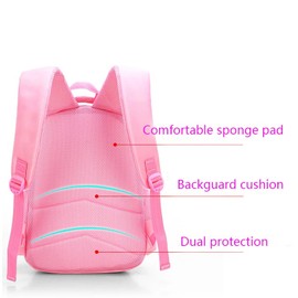 OKONOS Pink Cat Kids Backpack Cute Bowknot School Bookbag for Girls and Toddlers