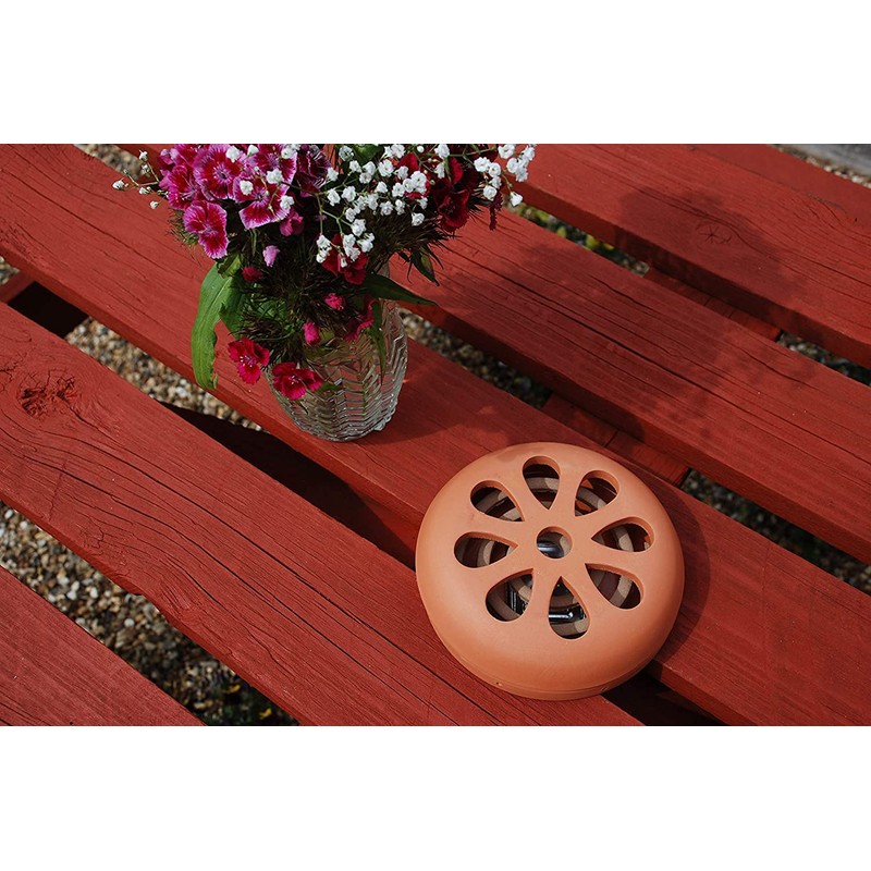 Highlight Citronella Terracotta Burner with 3 Incense Coils (Discreet and