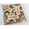 Chirpy & Goose Wooden Gingerbread Man Shapes, 6cm x 5cm,