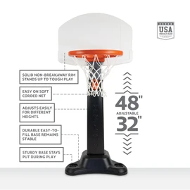 Huplay Rookie Small Basketball Set - Adjustable