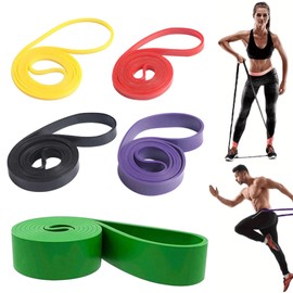 Set of 5 Heavy Duty Resistance Bands,Pull Up Assistance Band,Exercise Yoga Workout Natural Latex Band for Workout, Yoga, Weightlifting, Physical Therapy, Rehab, Improve Mobility and Strength