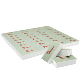 Maryton Mini Nail Buffer Blocks, Disposable Nail Shine Buffers Kit - Green Side for Buffing, White Side for Shinning, 36 Count