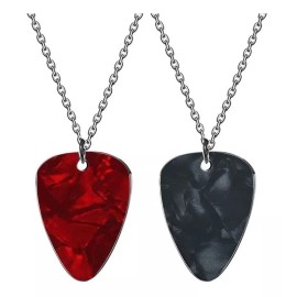 TENDER LIHOME Dije Pua De Guitarra Collar Uña Plumilla Para Músico Guitar